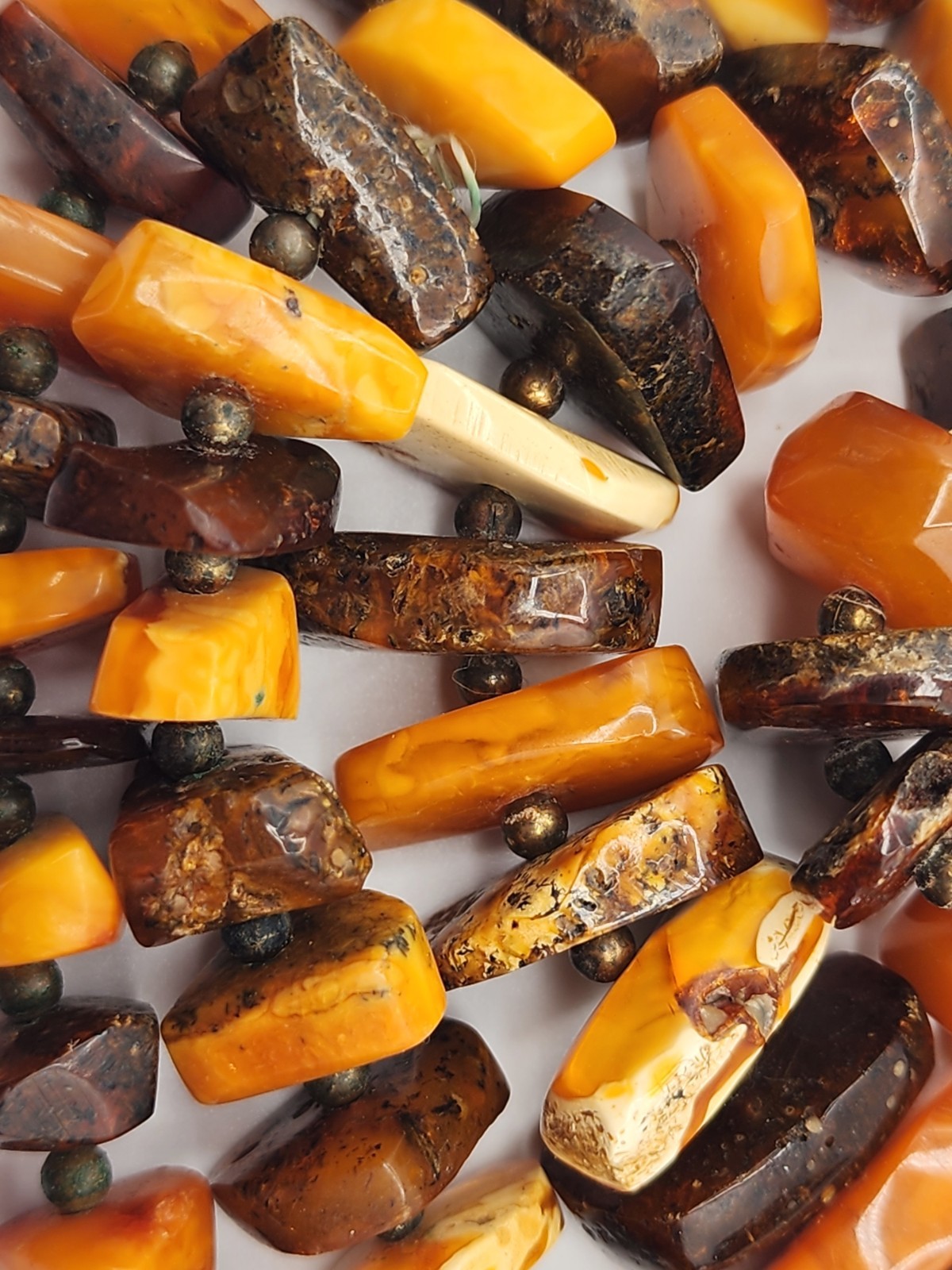 Vintage Graduated Genuine Baltic Amber W/ Butterscotch Multi Variation Necklace