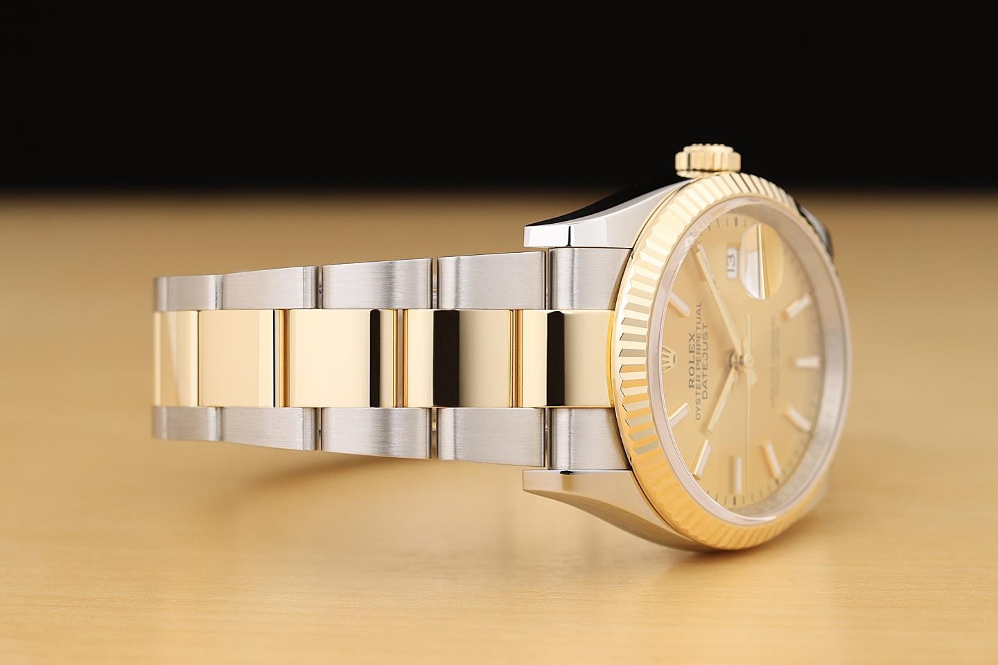 2019 CARD ROLEX DATEJUST 126233 18K YELLOW GOLD STEEL 36MM 2TONE CHAMPAGNE WATCH