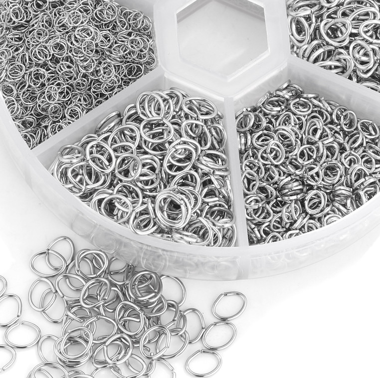 Stainless Steel Silver Open Jump Rings Connectors 20pcs USA Seller TH3