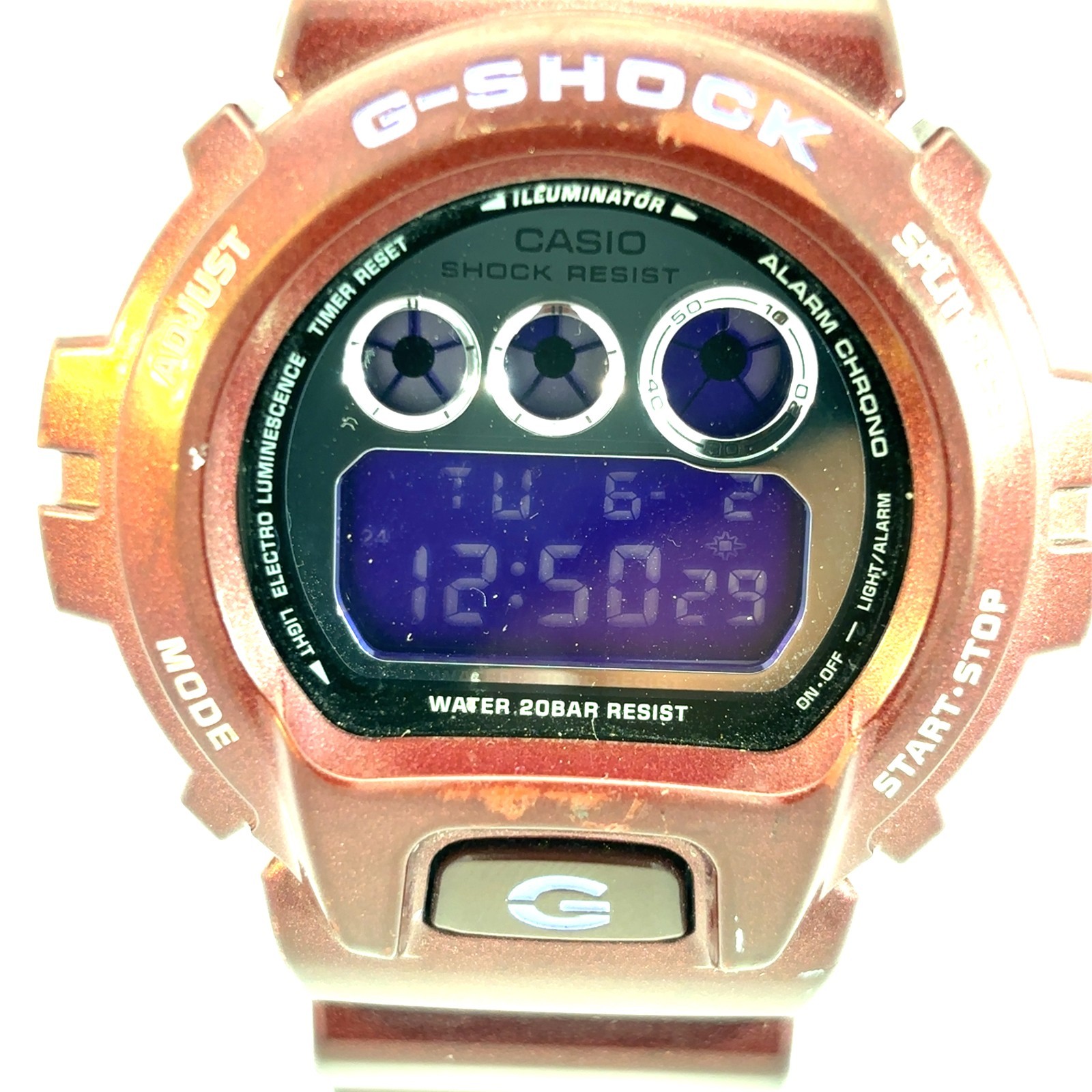Casio G-Shock DW-6900SB-4 Wine Red Burgundy Digital Watch 200M Shock Resistant