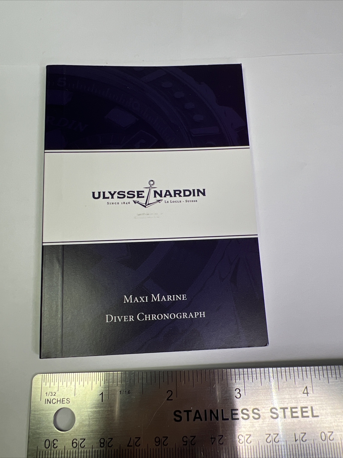 Ulysse Nardin Maxi Marine Diver Chronograph Instructions User Manual Cal. UN 800