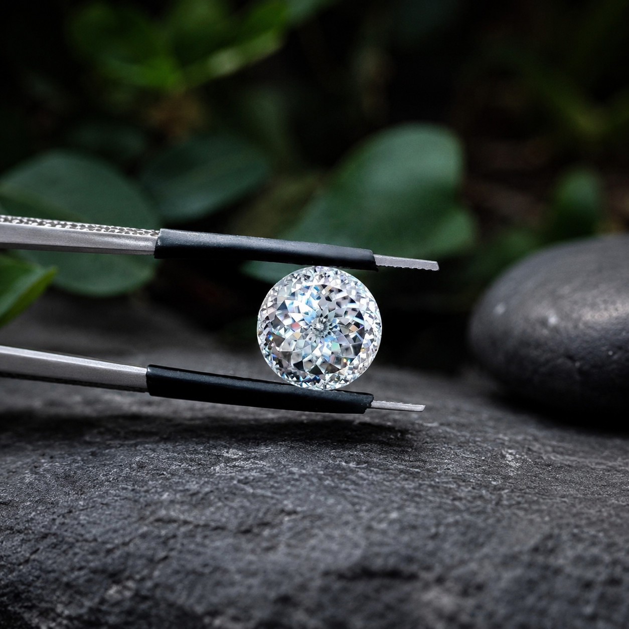 6.50 mm Portuguese 1.02 Ct D color Lab grown VVS2 Clarity GIE Certified Diamond