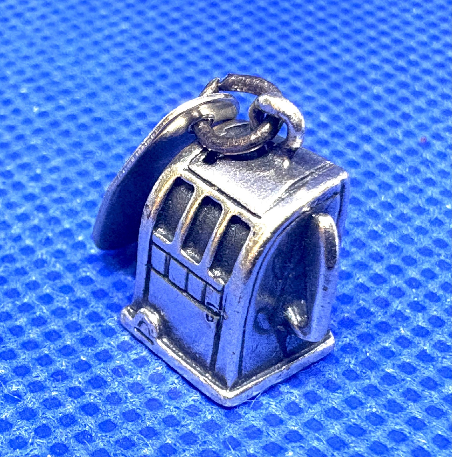 K47 – Slot Machine Las Vegas Charm 925 Sterling Silver 1970s 3.17 grams Nevada