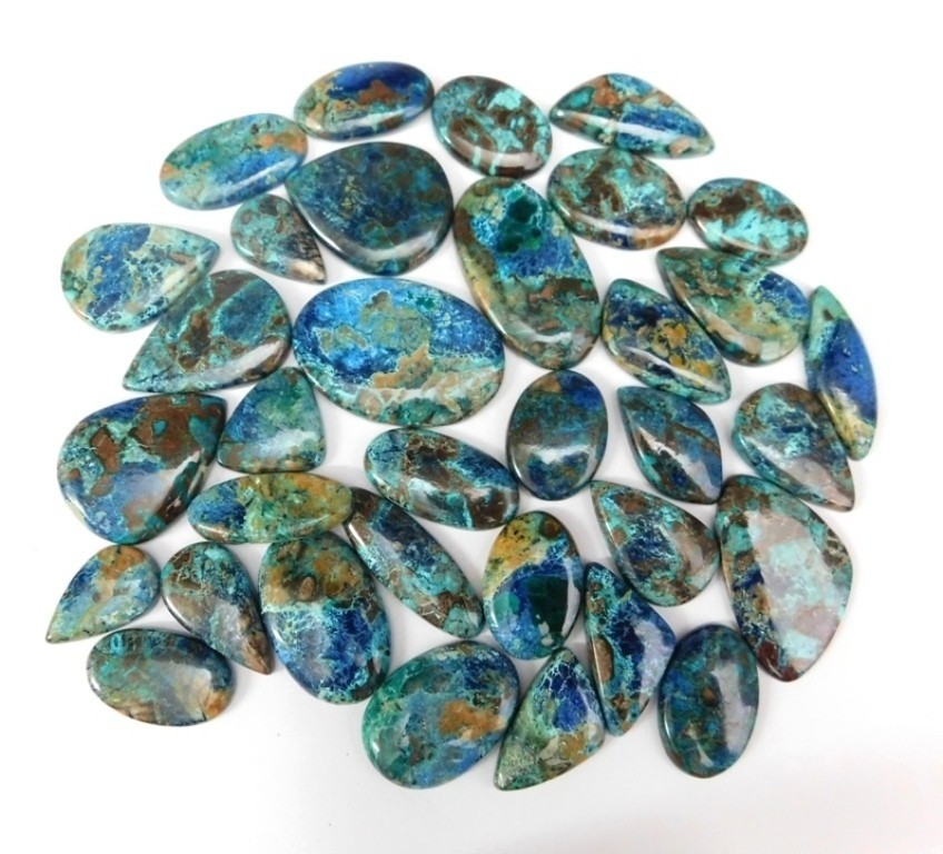 Beautiful Shattuckite Cabochon Gemstone For Making Jewelry Wholesale Lot 71585