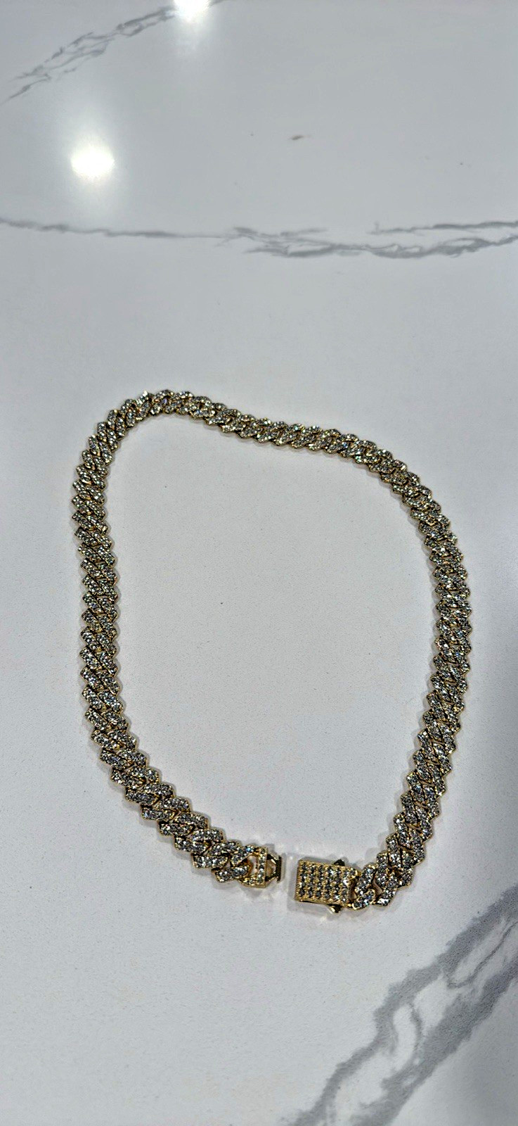 gold plated over bronze necklace men