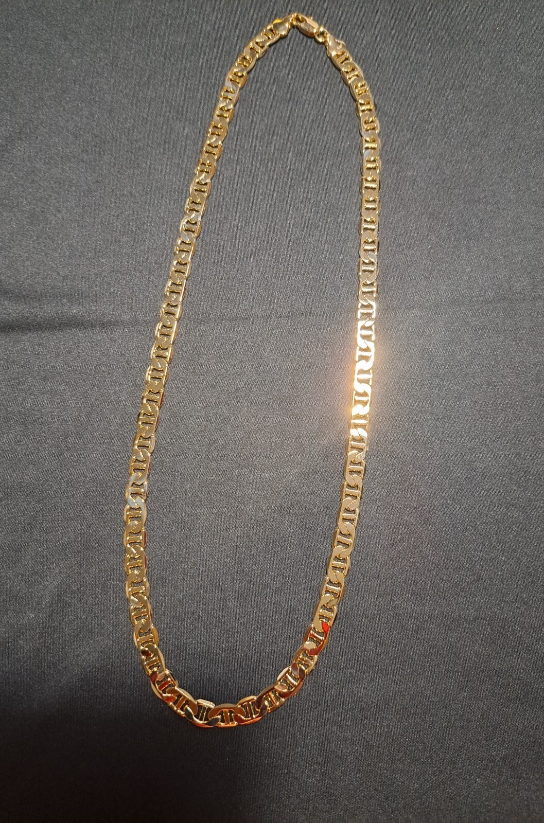 *14K GP 24″ MARINER CHAIN **MADE IN ITALY HIGHEST QUALITY** 7mm! L2