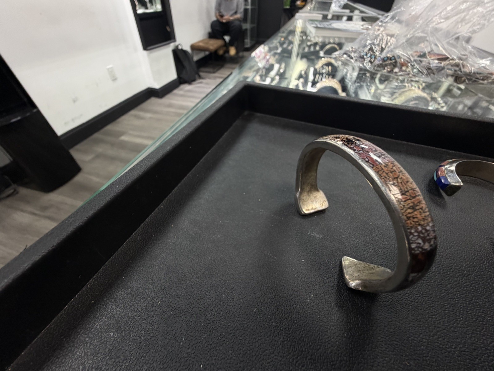 Navajo Sterling Silver Bracelet Vintage Estate Sale