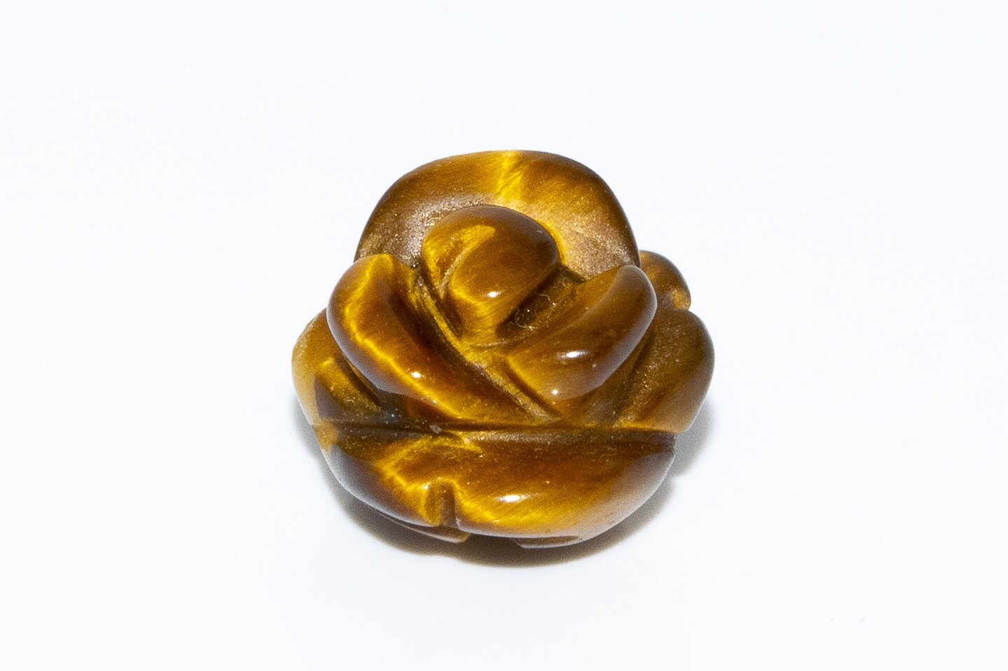 5 Pcs Yellow Tiger Eye Rose Carved Beads Grade AAA Natural Beads 8/10/12MM