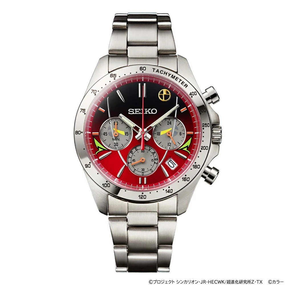 SEIKO Evangelion 500 TYPE EVA-02 Shinkansen Watch Limited 5000 Collaboration New