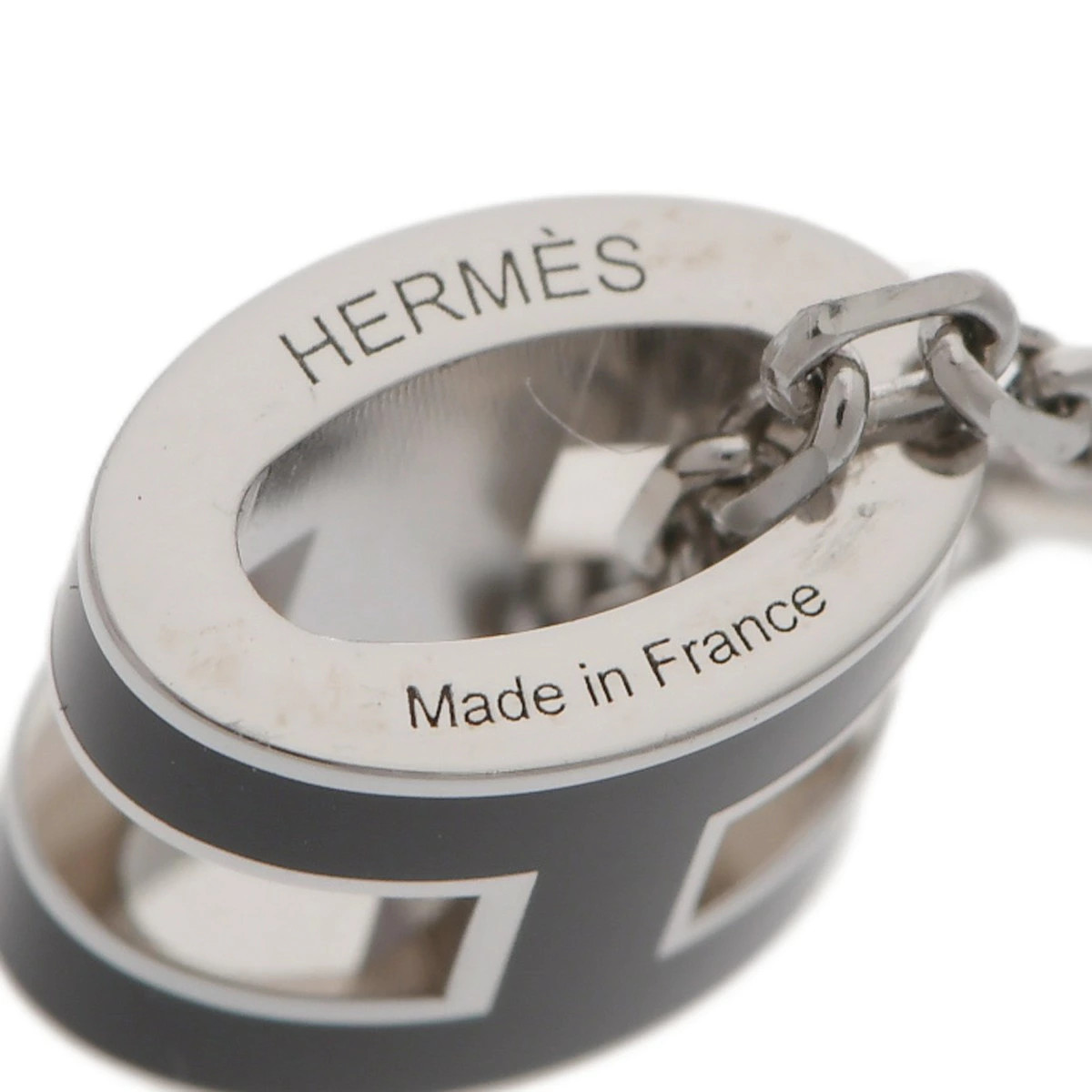 Hermes Pendant Mini Pop H Black Enamel Ladies Necklace Loan 48 S No Interest
