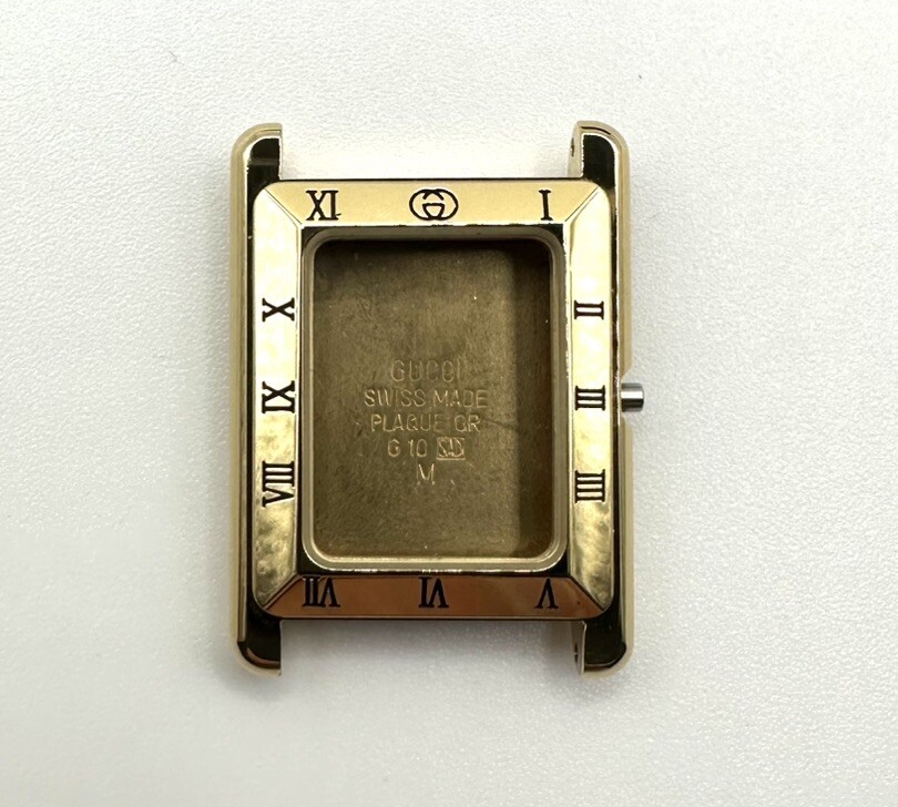 New Genuine Gucci 4200L Gold Color Complete Case With Crystal