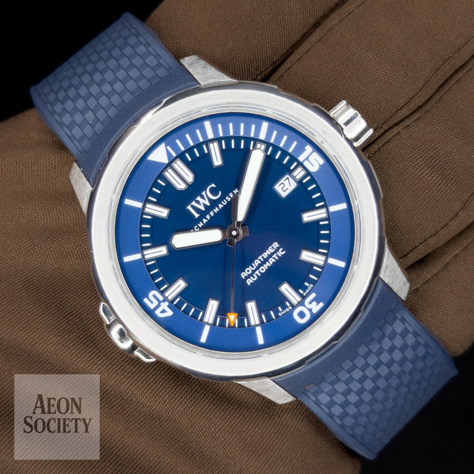 IWC Aquatimer Automatic Blue Dial Men’s Dive Sports Watch Full Set – IW328801