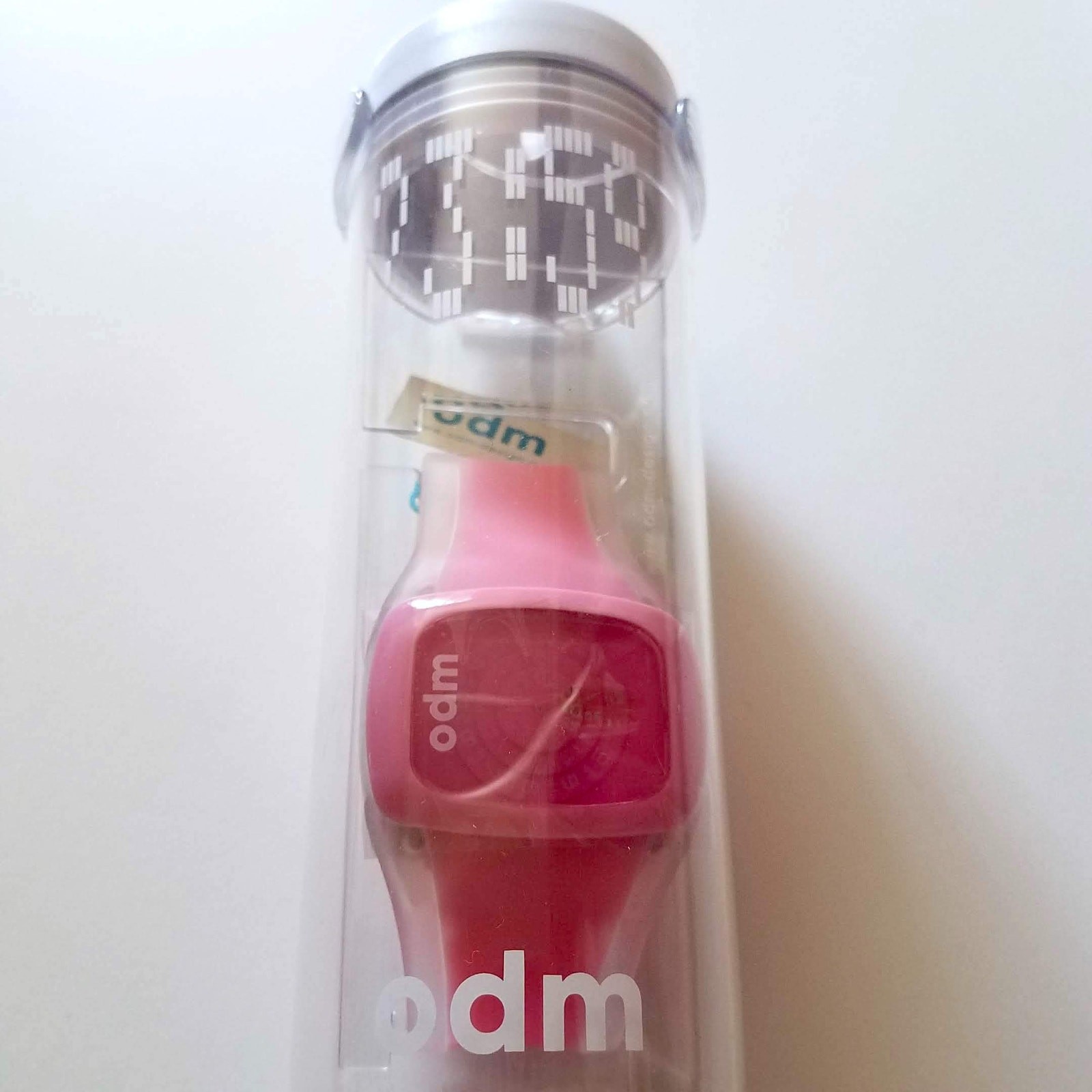 o.d.m. DD100 Let’s Spin Analog Pink Jelly Strap Watch, NWOT Unisex