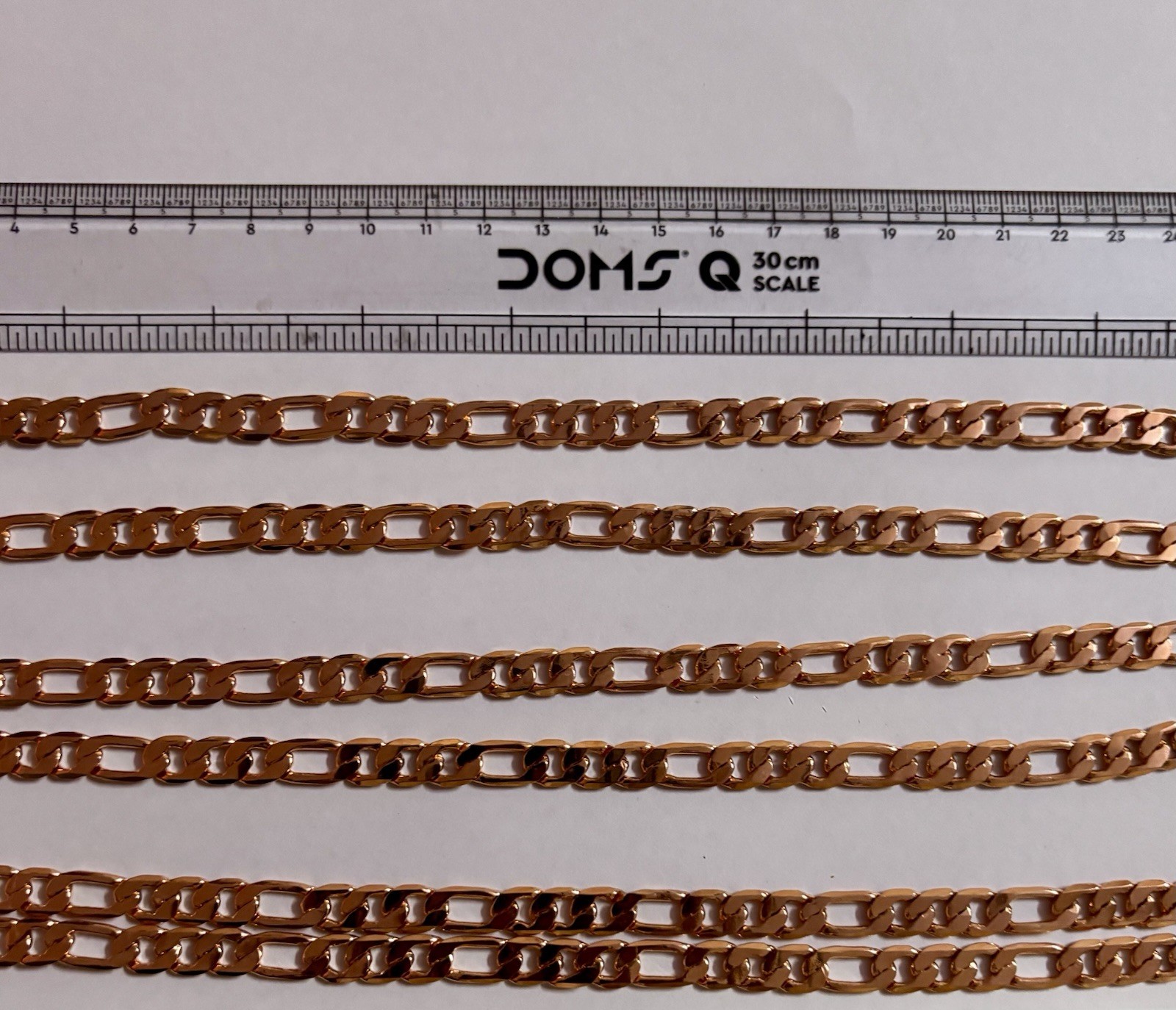 24 inch Pure Copper Flat FIGARO Chain Necklace, Healing Copper Jewelry Spiritual