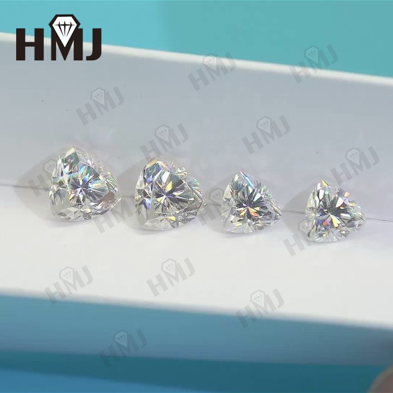 0.5-10ct VVS1 D Color 3EX Trillion Cut Loose Moissanite GRA Certificate For Ring