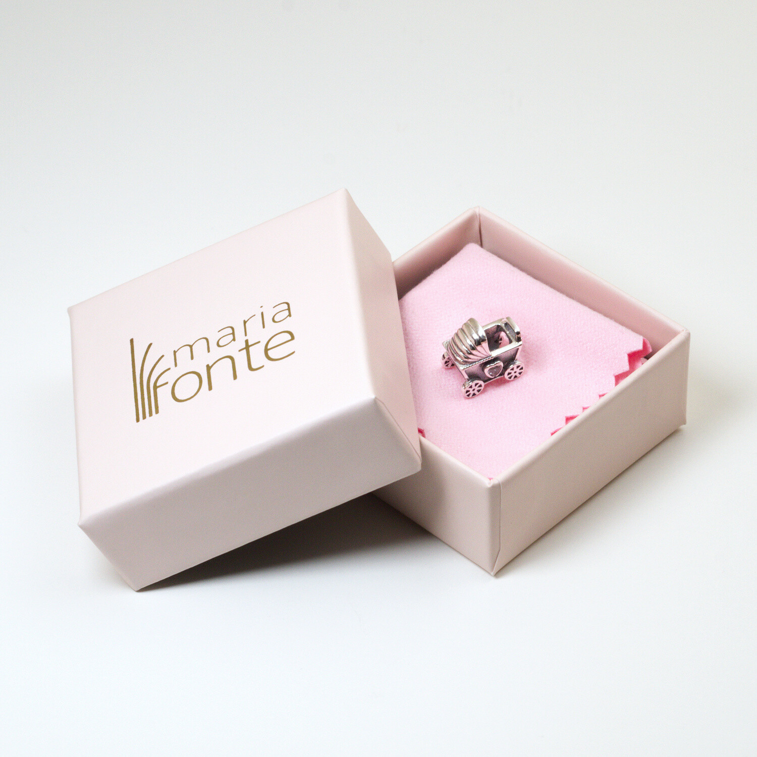 MariaFonte Bead Charm Birth Stroller 925 Silver Compatible