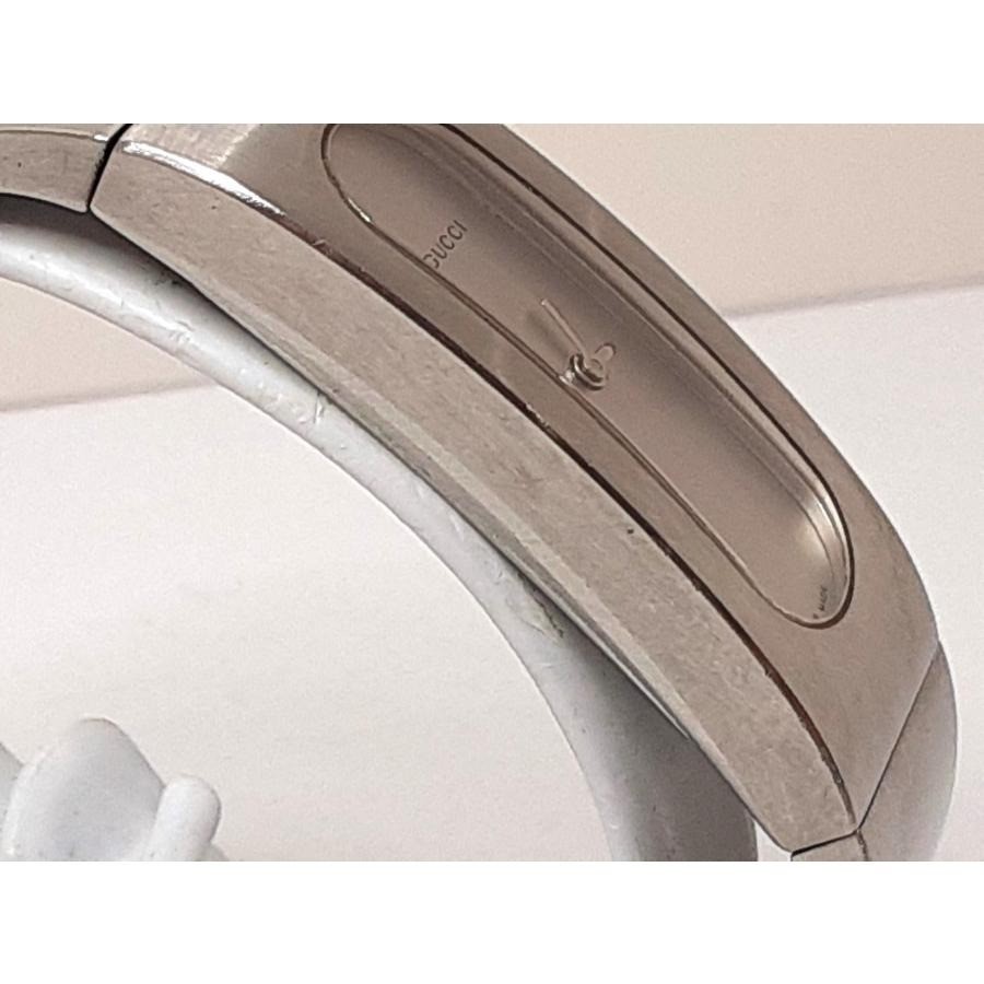 Vintage GUCCI 2400S Silver Dial Bangle Bracelet Quartz Women’s Watch Working JP