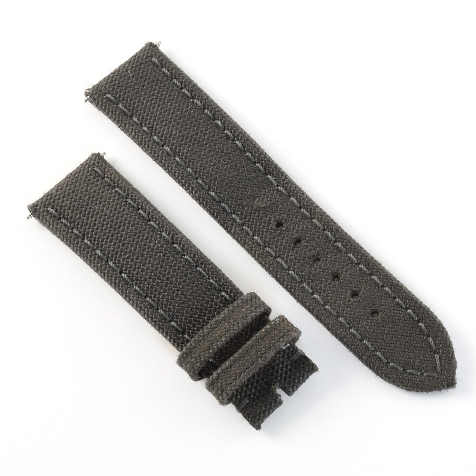 Breitling Anthracite Dark Grey 109W Nylon Gents 22mm to 20mm Wide Watch Strap