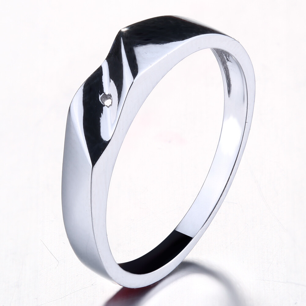 Sterling Silver Tension Setting 2.9-2.95mm Round Semi Mount Women’s Ring Band