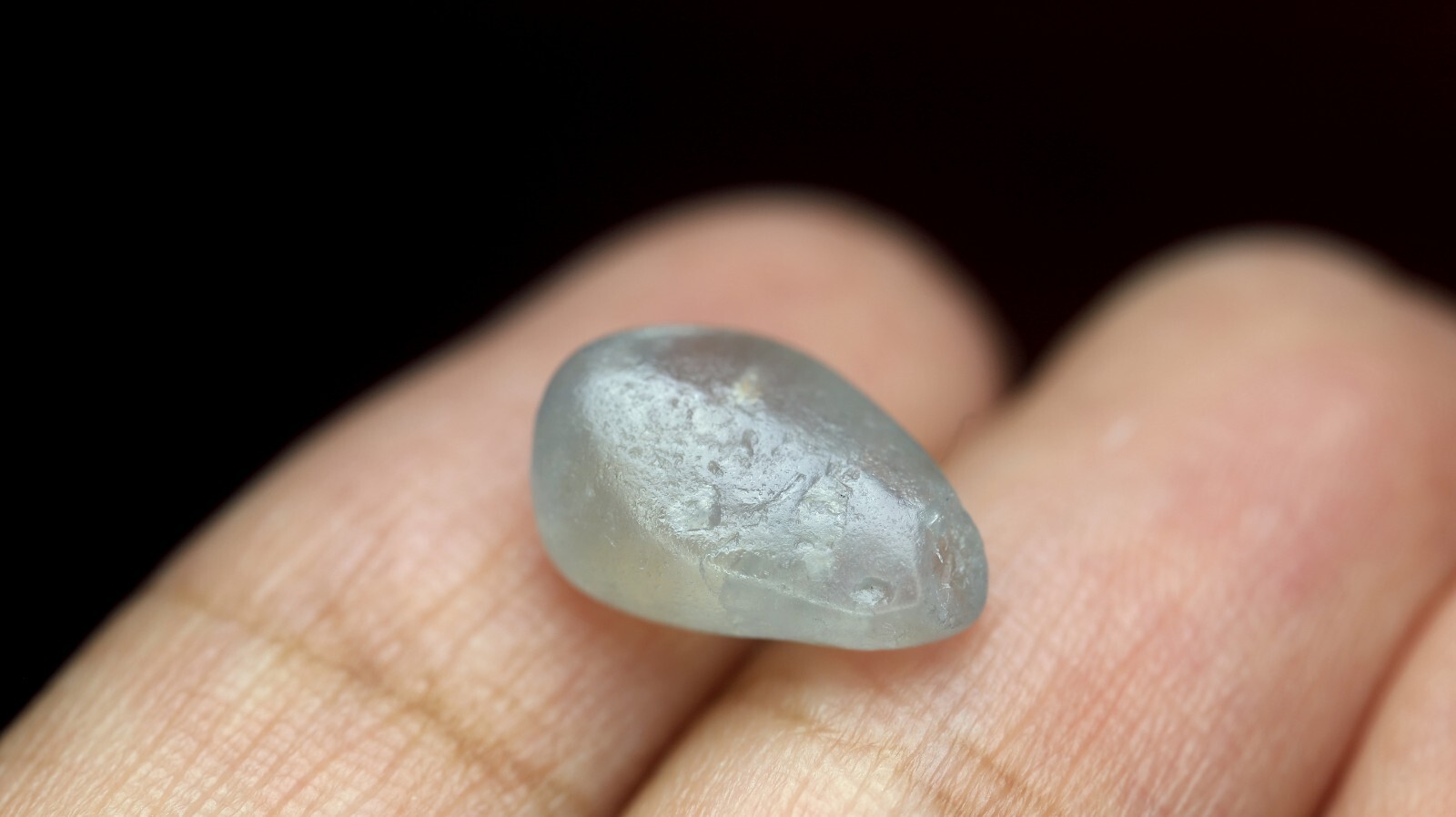 Certified 5.43ct Natural Unheated Ceylon White Sapphire Sri Lankan Rough 12x8mm