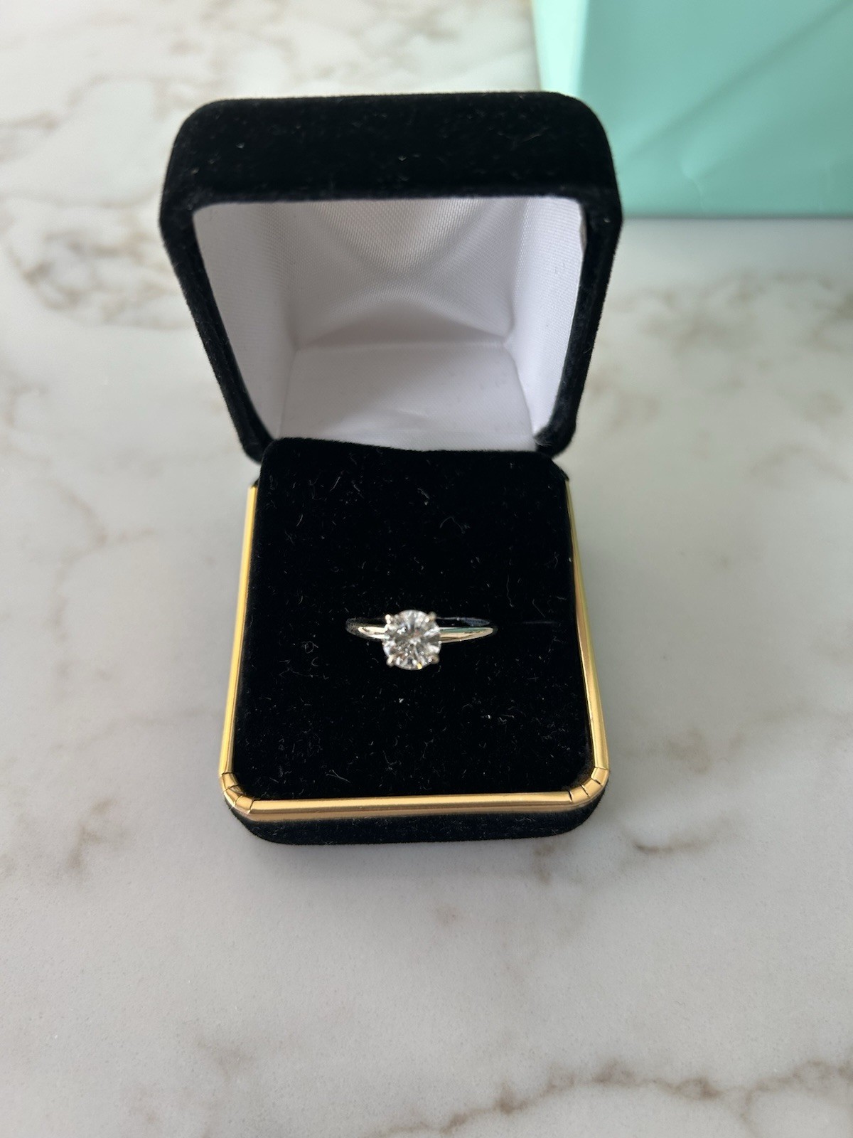 1.0 Carat Natural Diamond 14k Yellow Gold Solitaire Ring