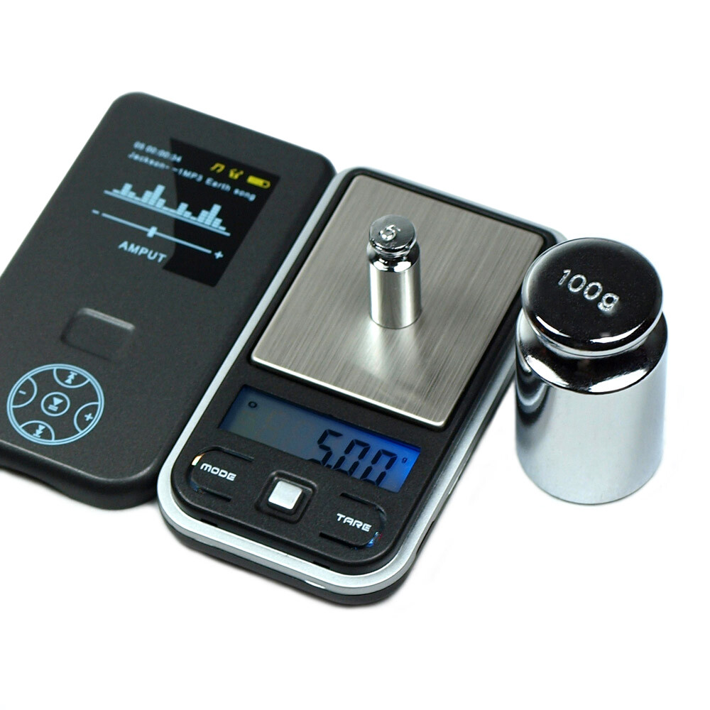 100g x 0.01g Digital Pocket Scale Ultra Mini scale with 100g calibration weights