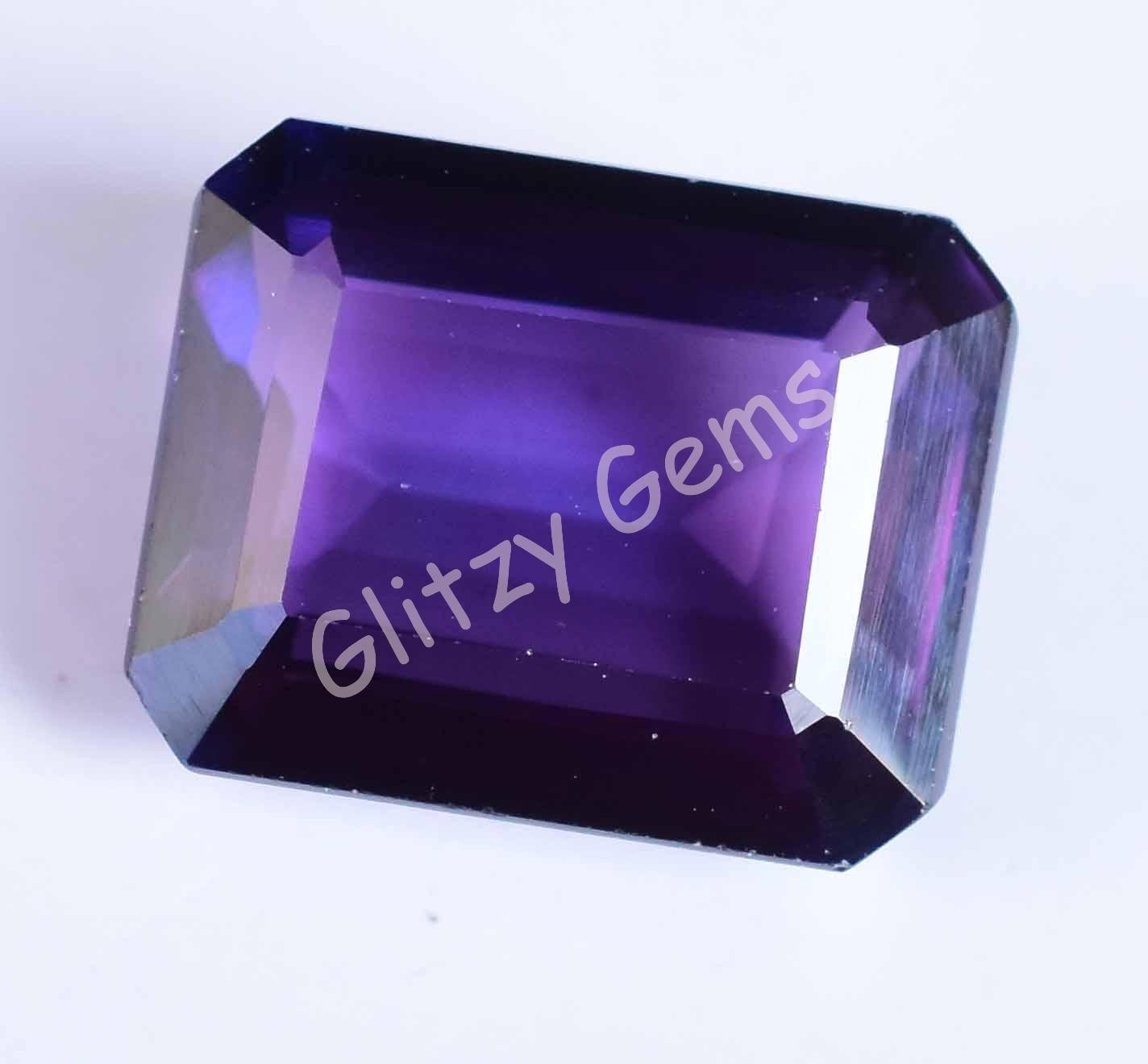 Natural Boysenberry Sapphire 12.95 Ct Emerald Certified Flawless Loose Gem