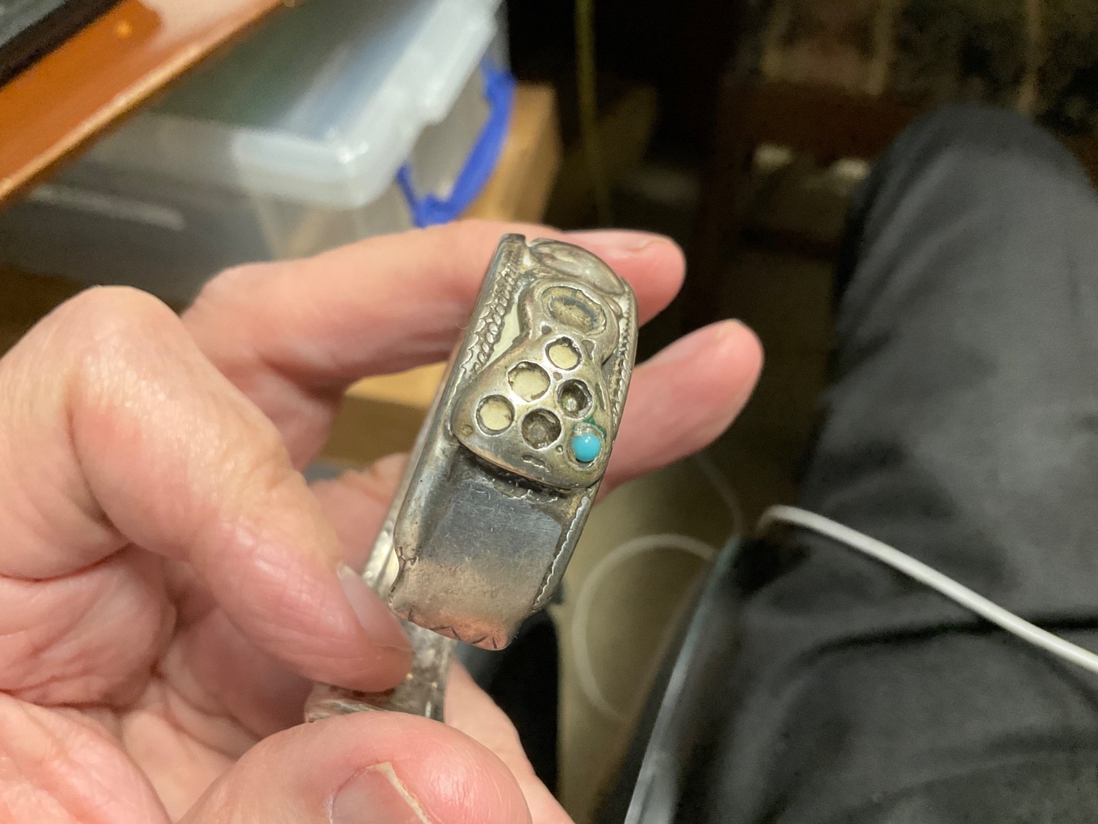 Afghan Kuchi/Pashtun Silver Tribal Cuff, Mid 20th Century, 69.20 Grams