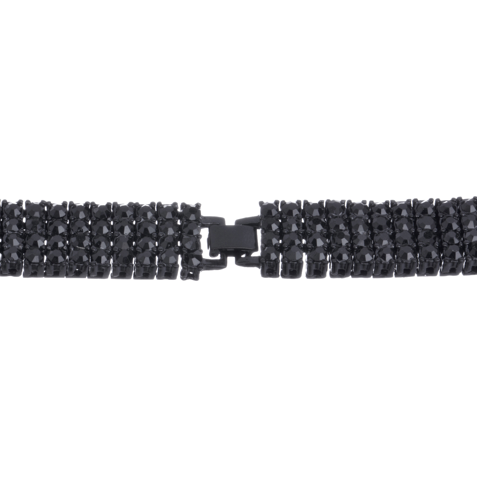 Men’s Fashion Iced 4 mm 4 Layer Round Stone RH Tennis Chain Necklace 30″