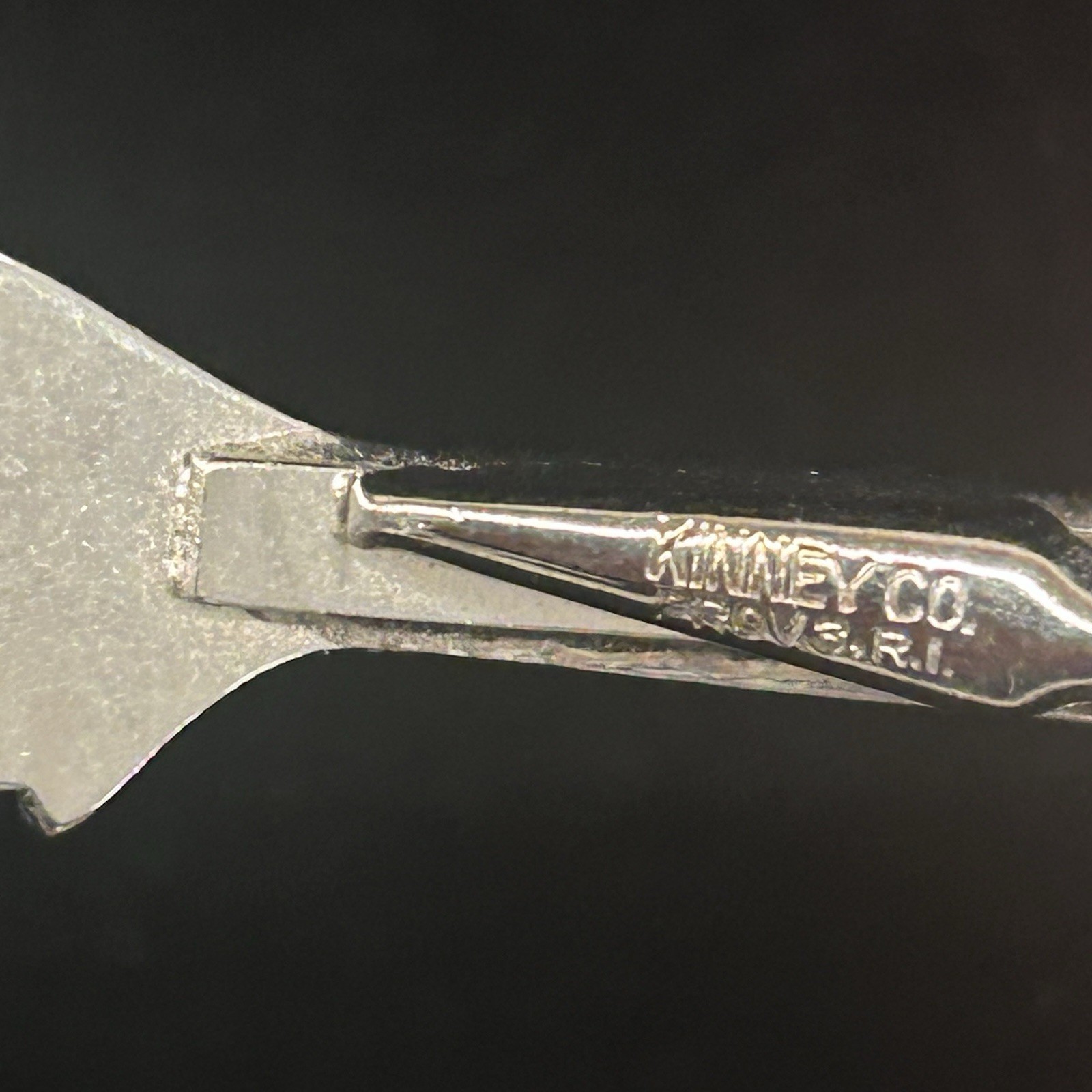 Vintage Kinney Co. Miniature Crescent Adjustable Wrench Tie Clip Clasp