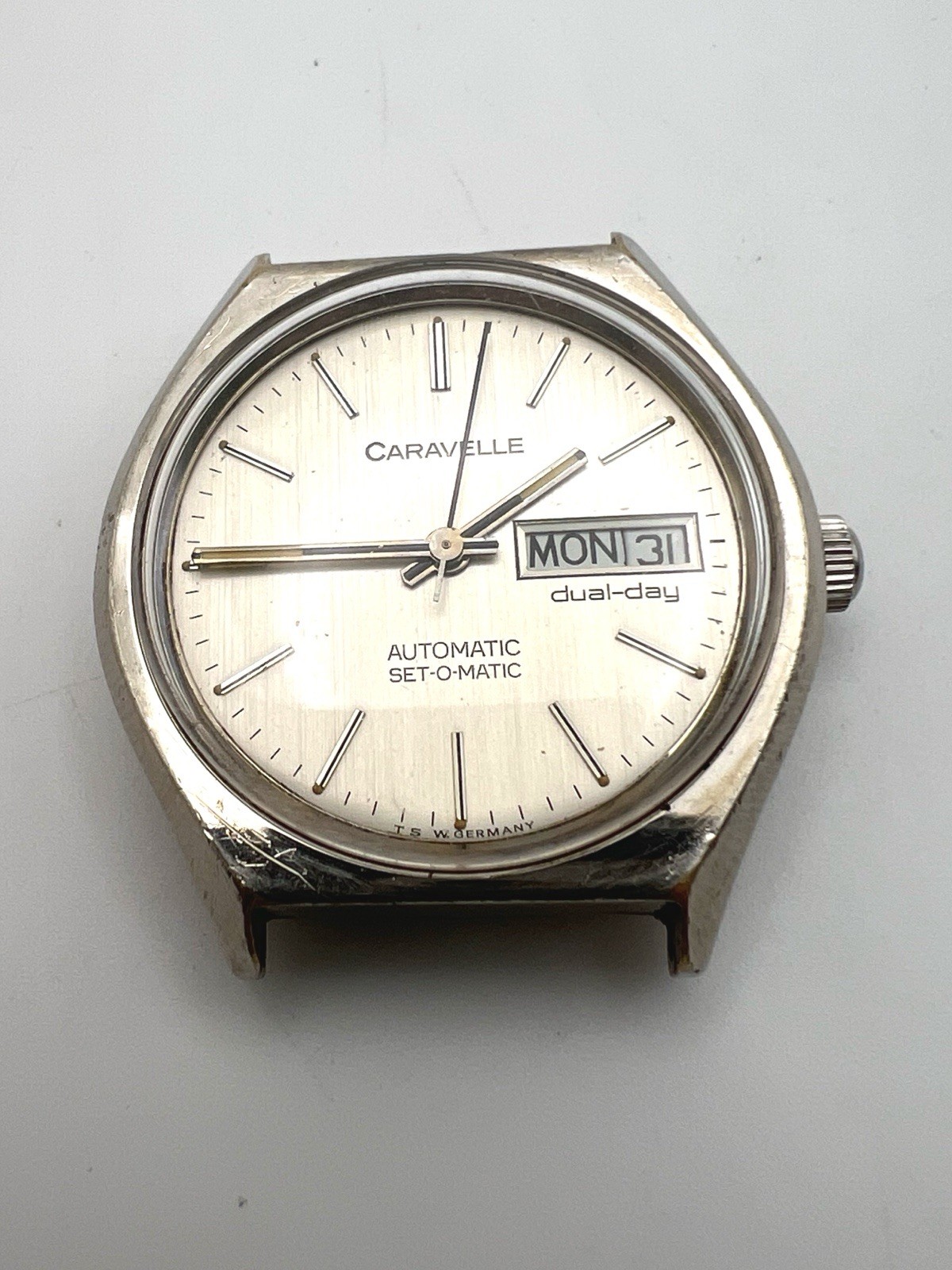 Vintage Caravelle Set-o-matic Movmt 17 Jewel Automatic Parts/repair