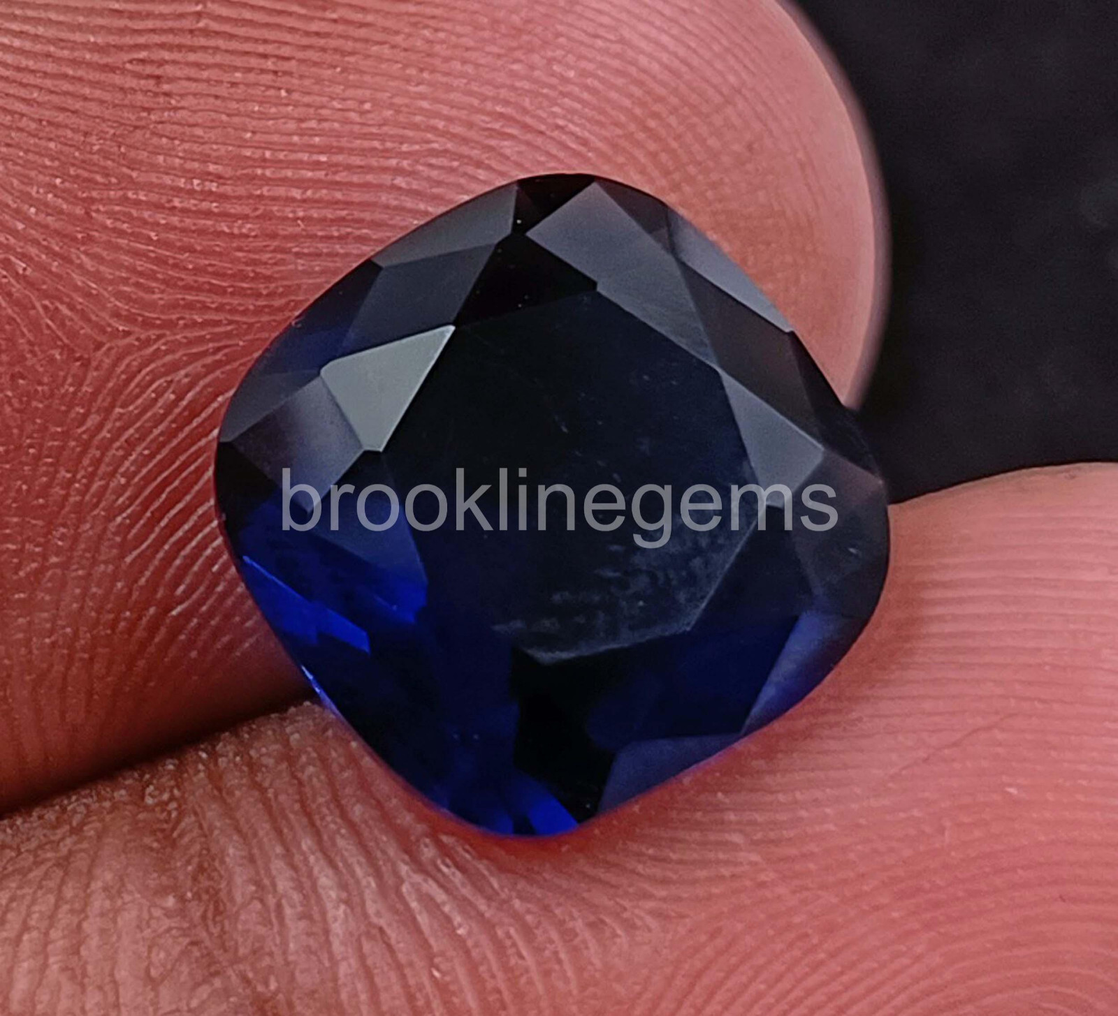 5 Ct Princess Cut Natural Blue Sapphire EGL Certified Loose Gemstone 4RDQ