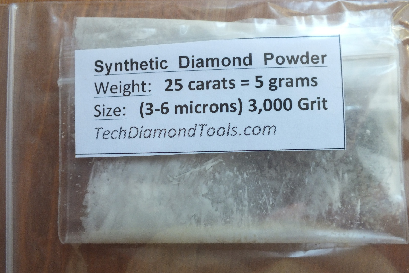 Diamond Powder Polishing Size 200.000 to 400 Grit, Mesh Weight 50 cts = 10 Gram