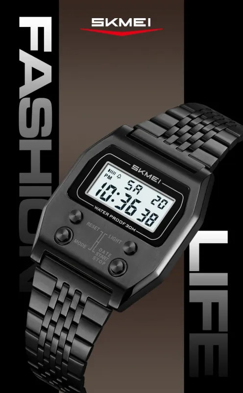 SKMEI 2460 Fashion Brand Men’s Electronic Watch Multifunction Luminous Calendar