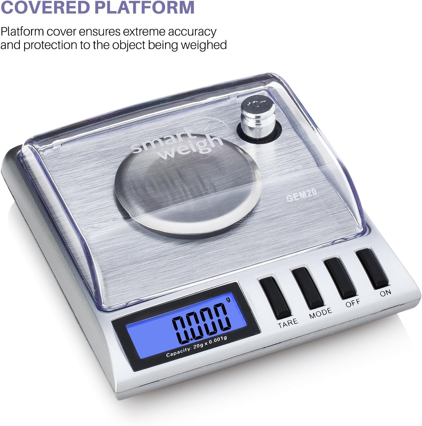 20g x 0.001 Grams, High Precision Digital Milligram Jewelry Scale, Reloading,…