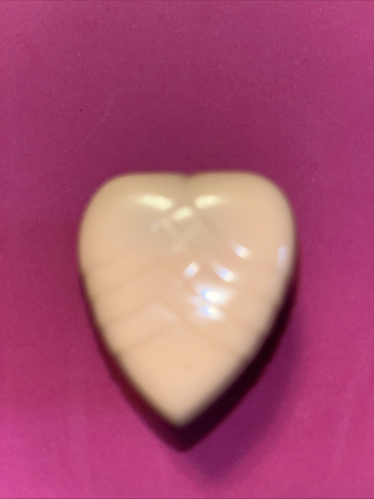 Vintage 1930s/40s Warner J.C. CO. Celluloid Heart Ring Box Art Deco