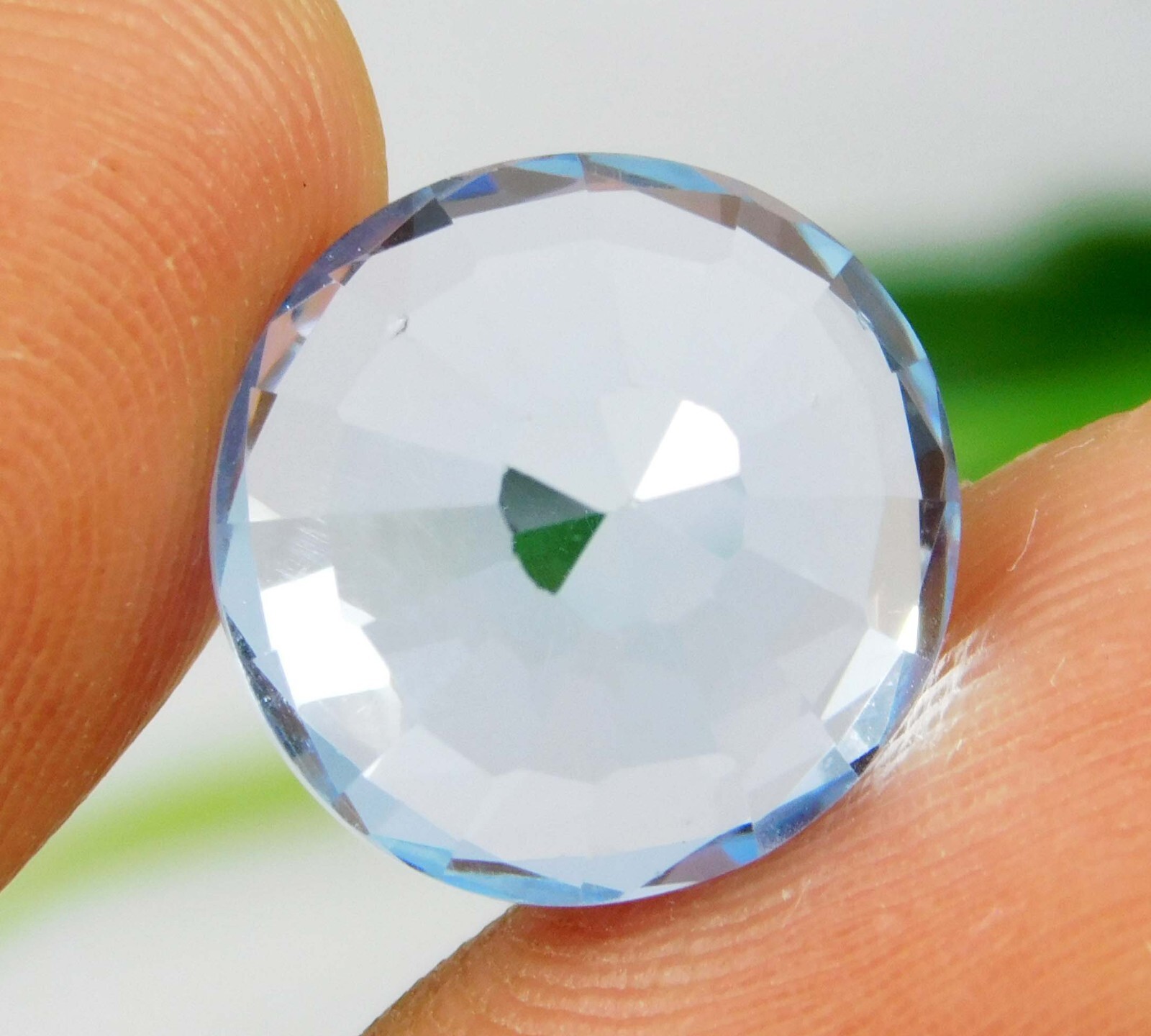 CERTIFIED 11.40 Ct AAA Natural Sea Blue Brazilian Aquamarine Round Cut Gemstone
