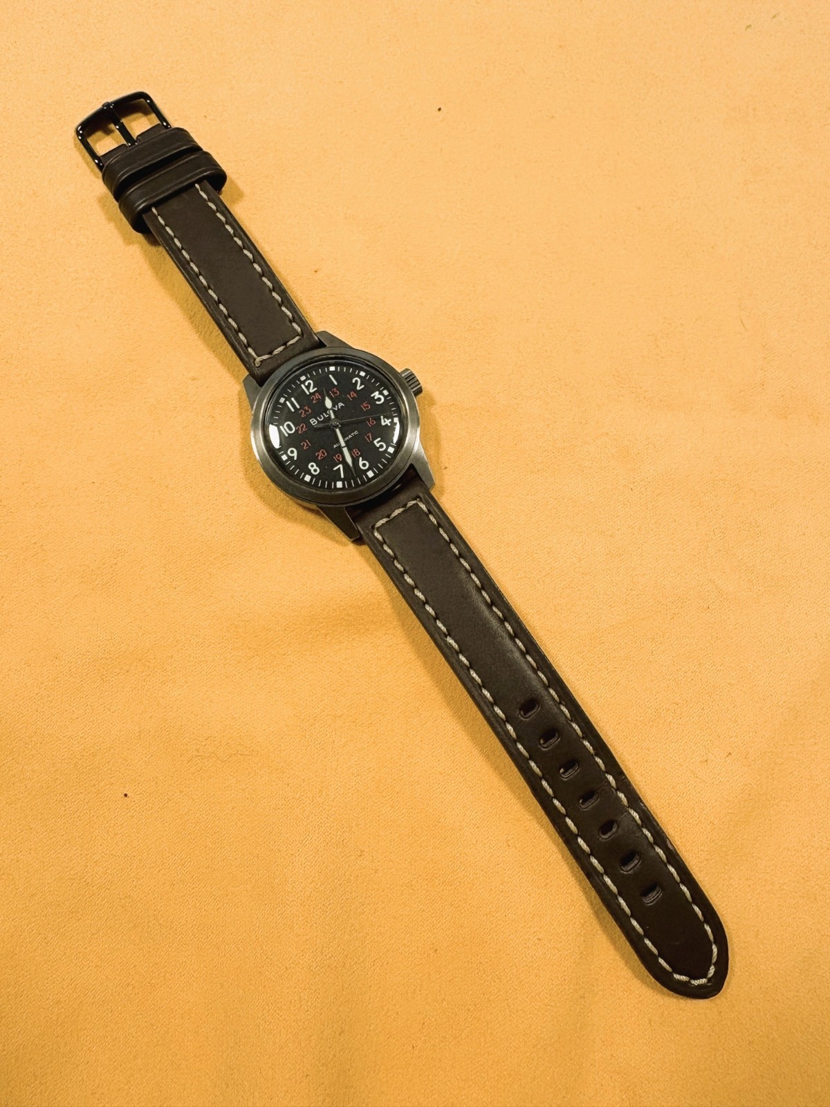 Bulova Hack 98A255 AUTOMATIC 38mm WATCH WITH TWO EXTRA STRAPS – NO RESERVE!