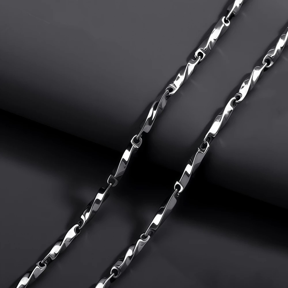 Hip Hop Möbius Titanium Steel Necklace For Man Woman Trendy Luxury Non Fading Cl