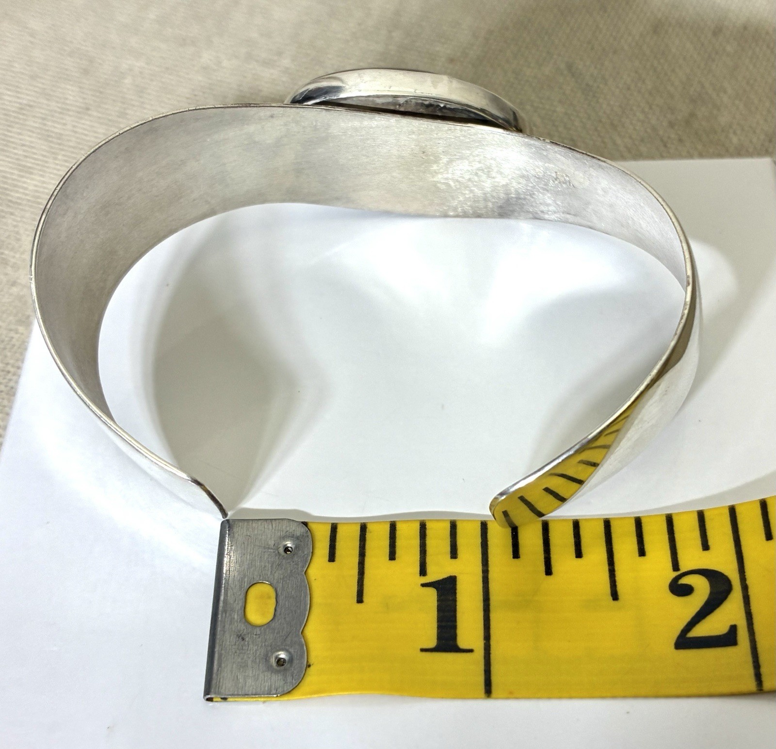Jay King DTR Sterling Silver Baltic Amber Wide Cuff Bracelet Mine Finds 32g