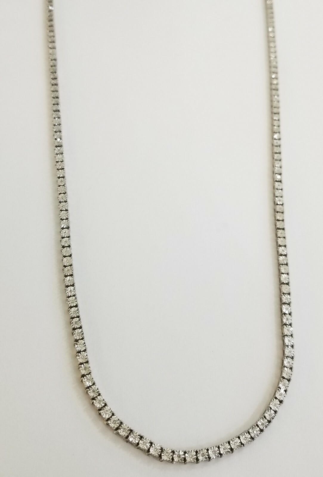 Real Diamond 24 Inch tennis necklace Chain