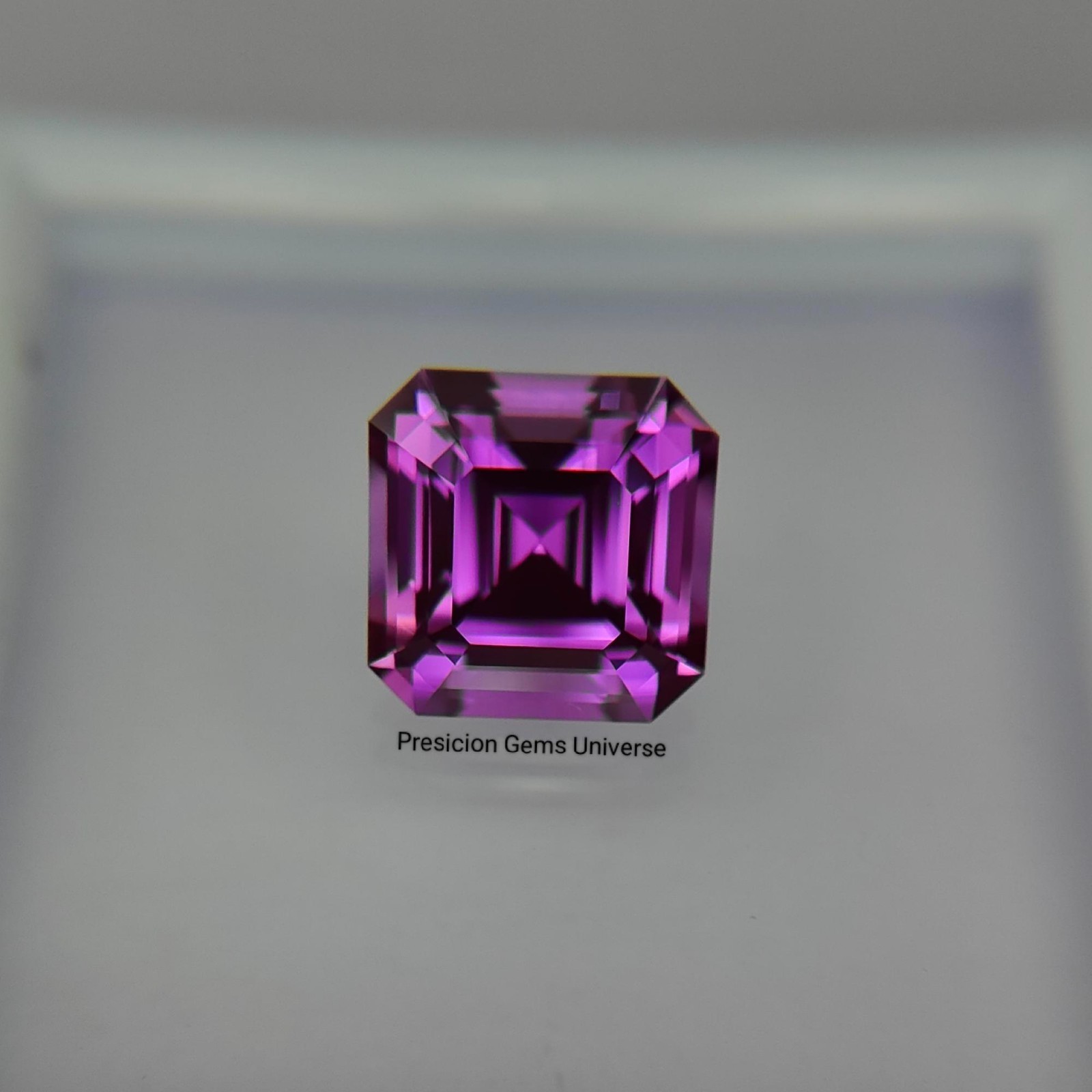 6.20 Ct Precision Cut Lab Bi Color Sapphire, Lab Created Purple Sapphire Gems