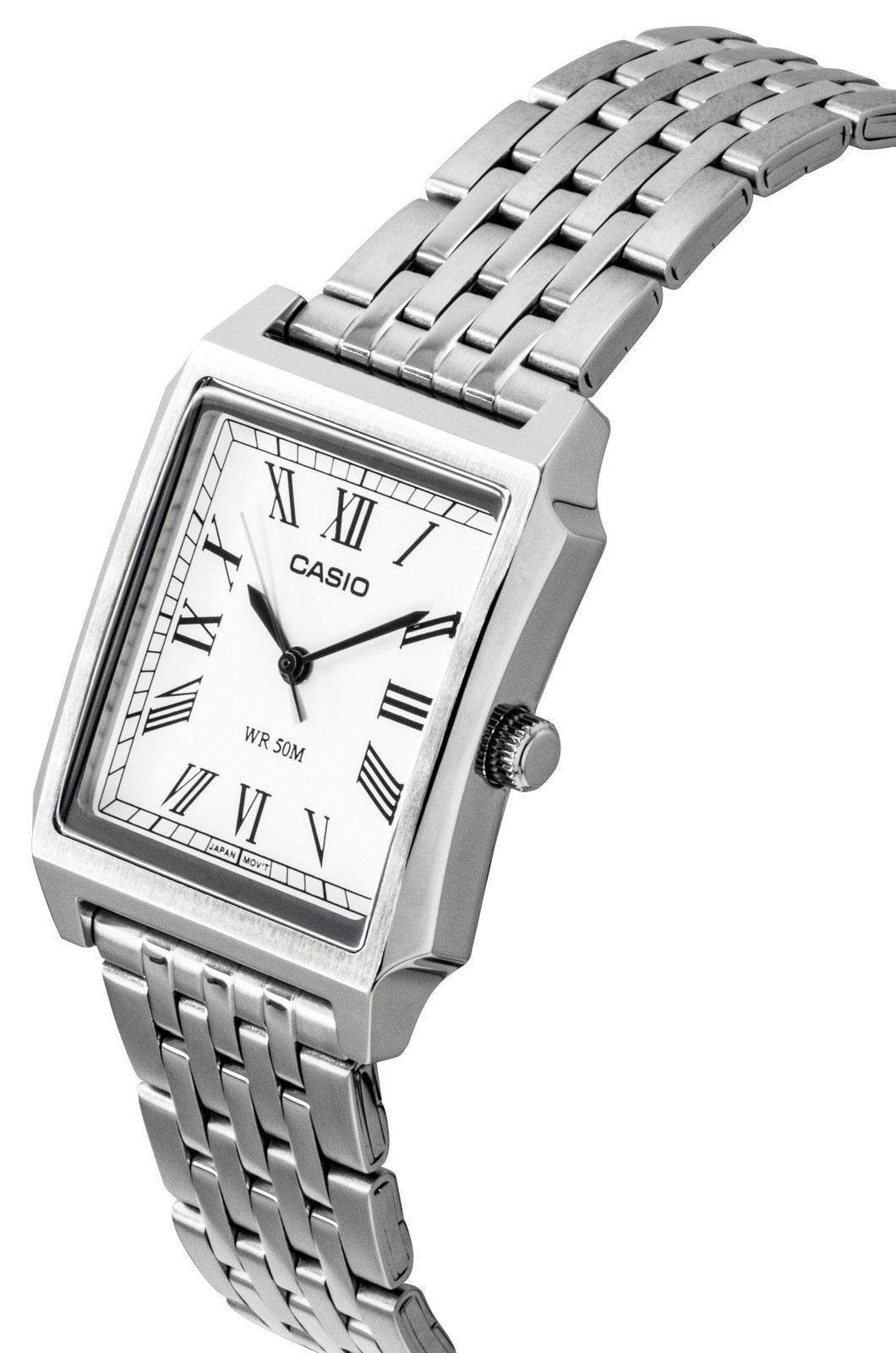 Casio Standard White Dial Stainless Steel Quartz 50M Men’s Watch MTP-B190D-7BV