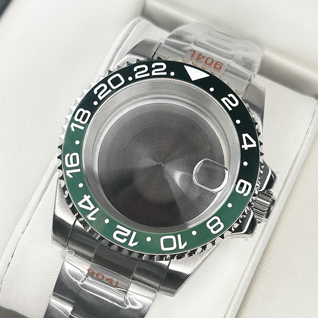 Fit NH34 NH35 NH36 40MM 24H Sprite bezel Watch Case Diver Sapphire Steel Mod