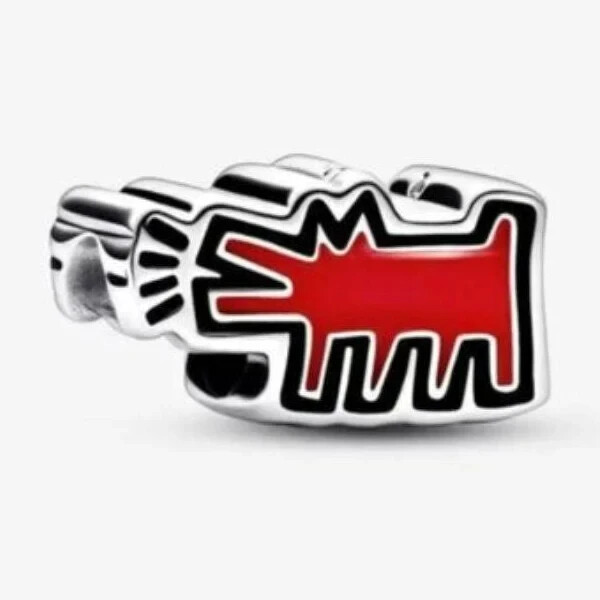 Authentic Pandora Charm, Keith Haring Barking Dog 792218C01