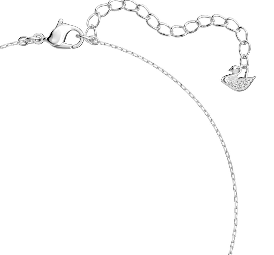 Swarovski Stilla Attract pendant Round cut White, Rhodium plated 5414970 DISPLAY