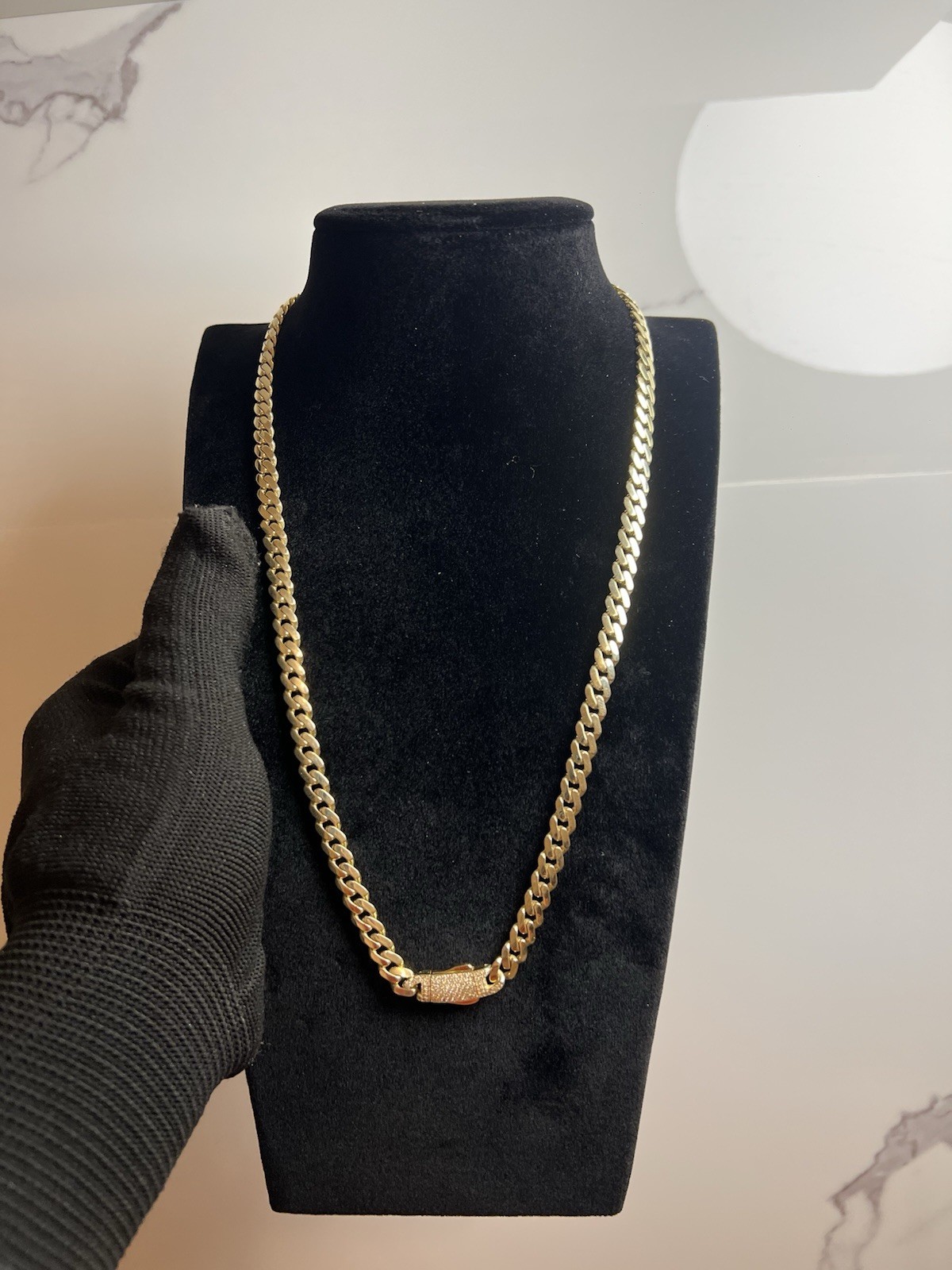 10K Yellow Gold Semi-Solid Monaco Chain 20” 5mm 11.7g Real Gold