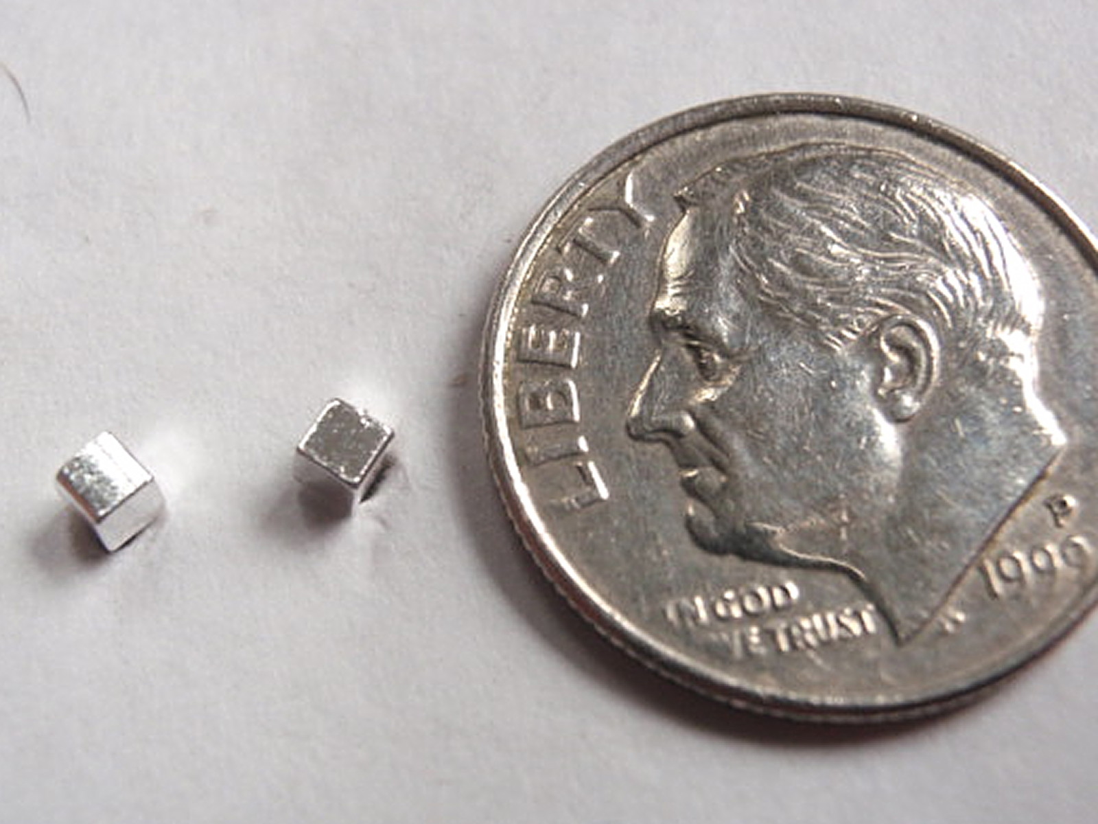 Tiny Cube Square Stud Earrings 925 Sterling Silver