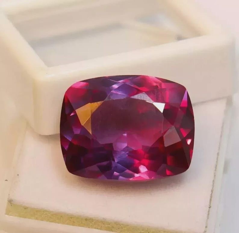 9.56 Ct Natural Alexandrite Ring Color Change Statement Jewelry
