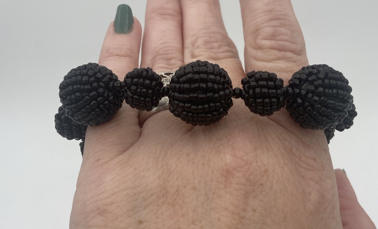 Lot/3 Stretch To Fit Womens Bracelets-beads- Average/ Larger Fit